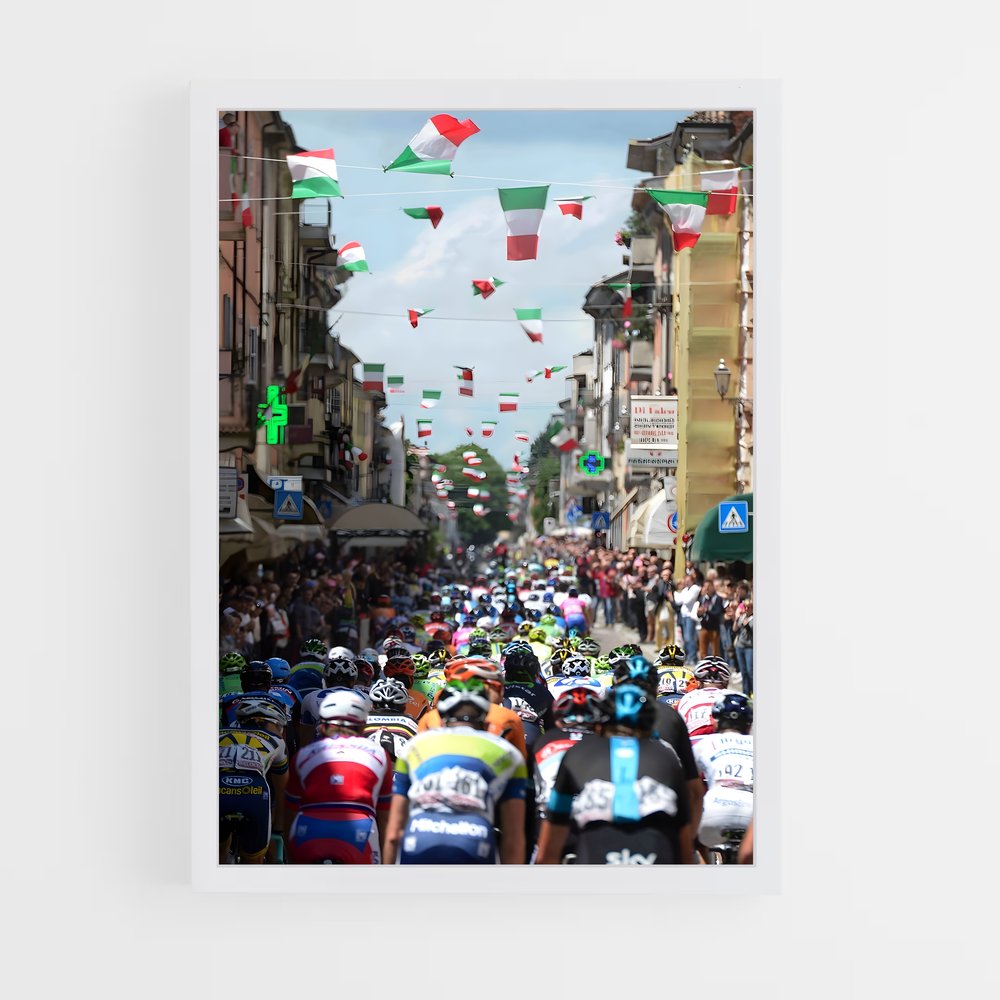 Poster Sprint à l'Italienne – affiche Cyclisme (vue 3)